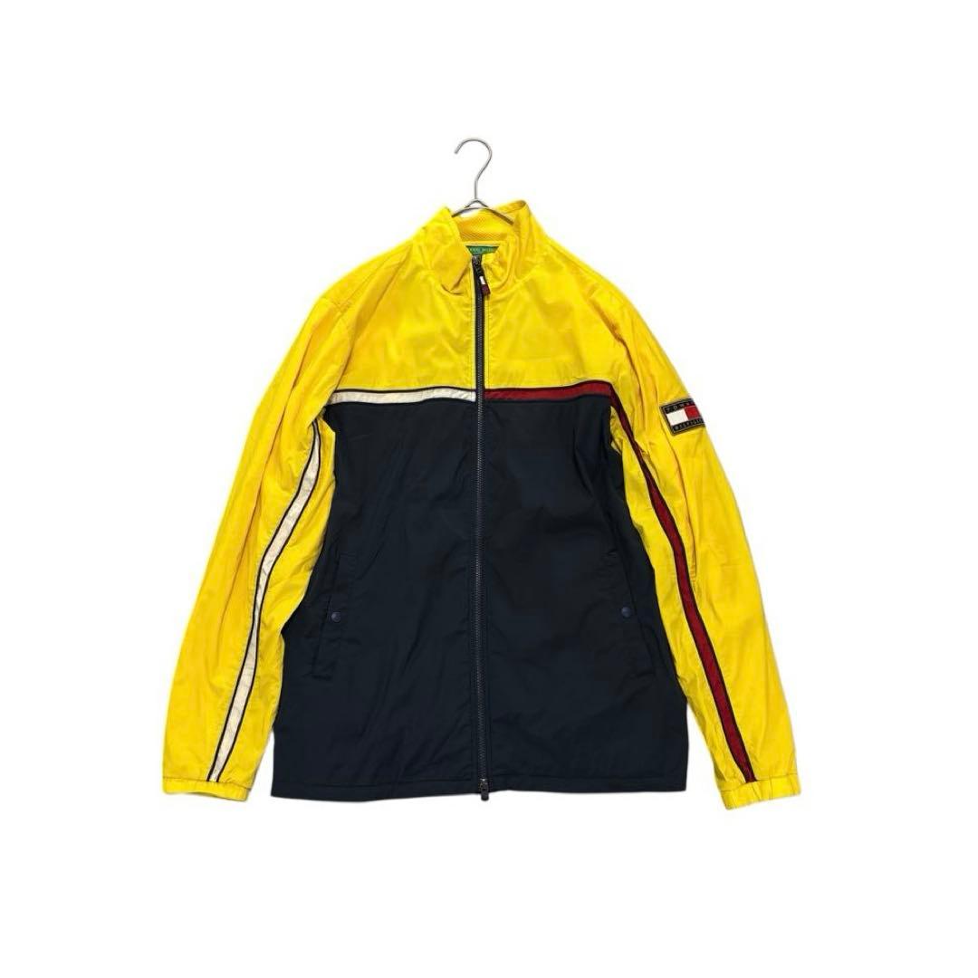 トミーヒルフィガーゴルフ　ナイロンジャケット　LL イエロー　ネイビー　メンズ