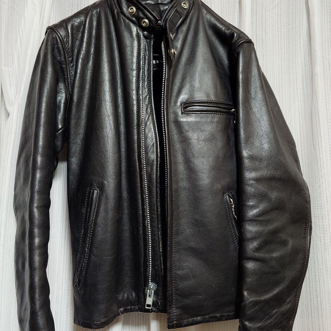 SCHOTT 641 ライナー付 サイズ34 シングル ライダースジャケット