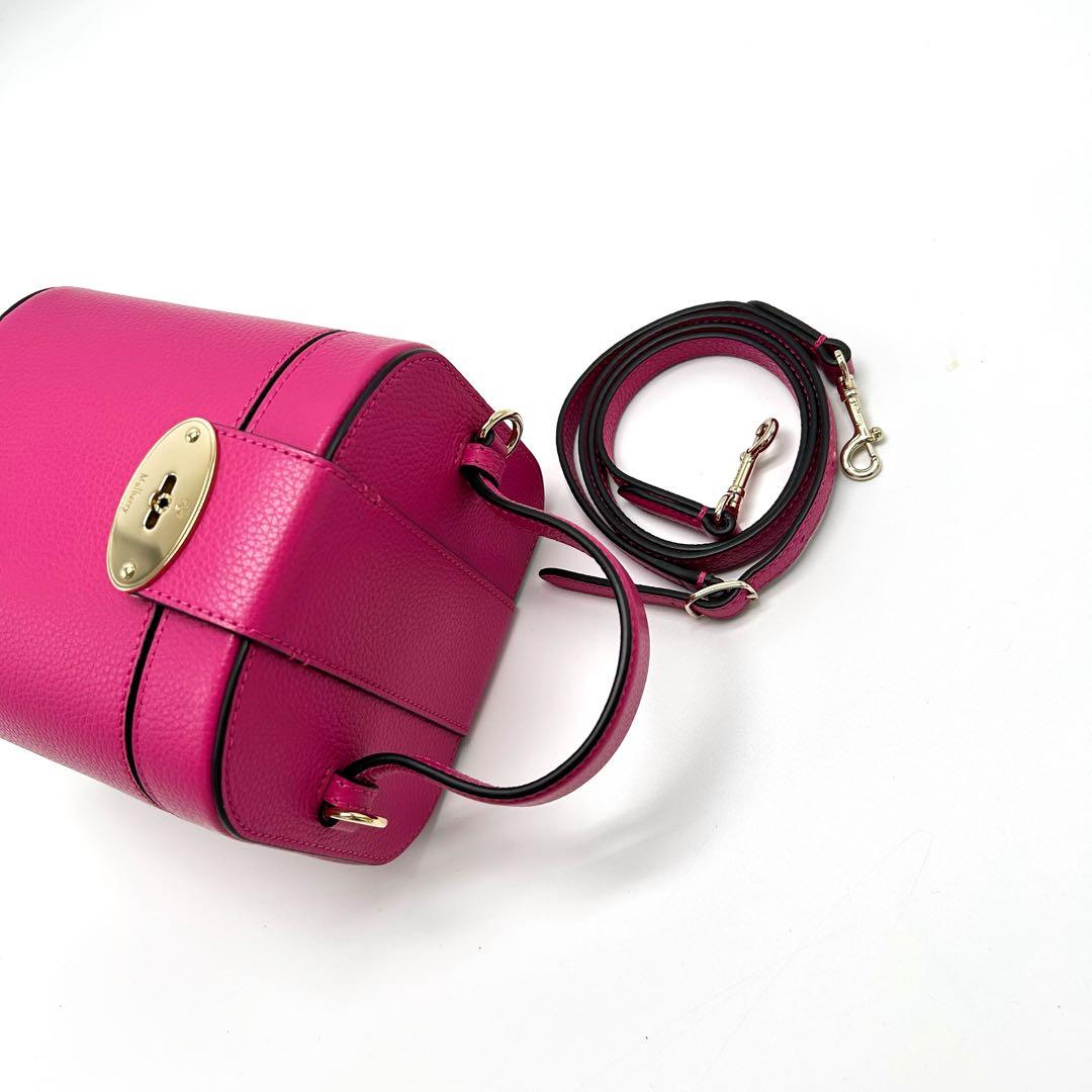 未使用級 マルベリー ショルダーバッグ バニティ パーティー 肩掛け ピンク