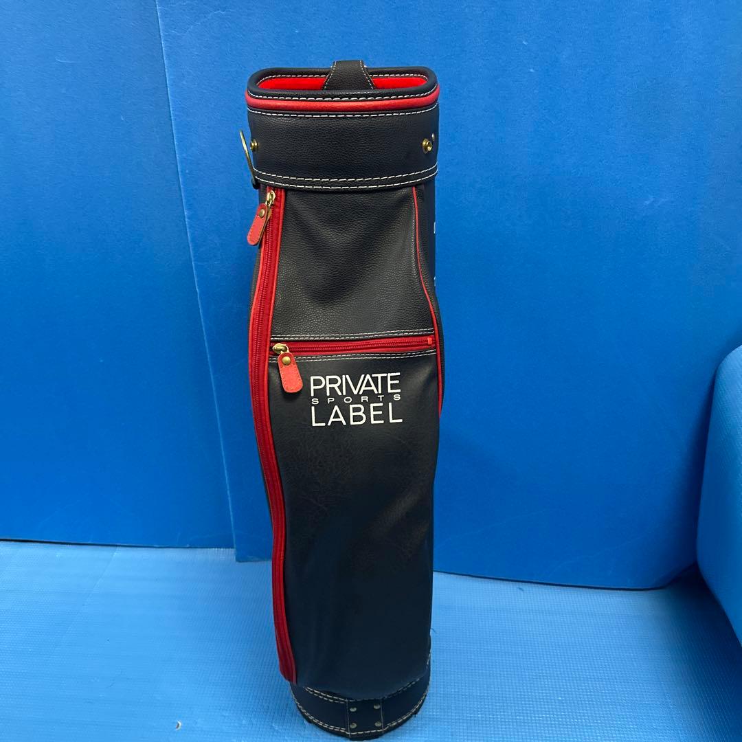 PRIVATE LABEL SPORTS キャディバッグ ネイビー/レッド