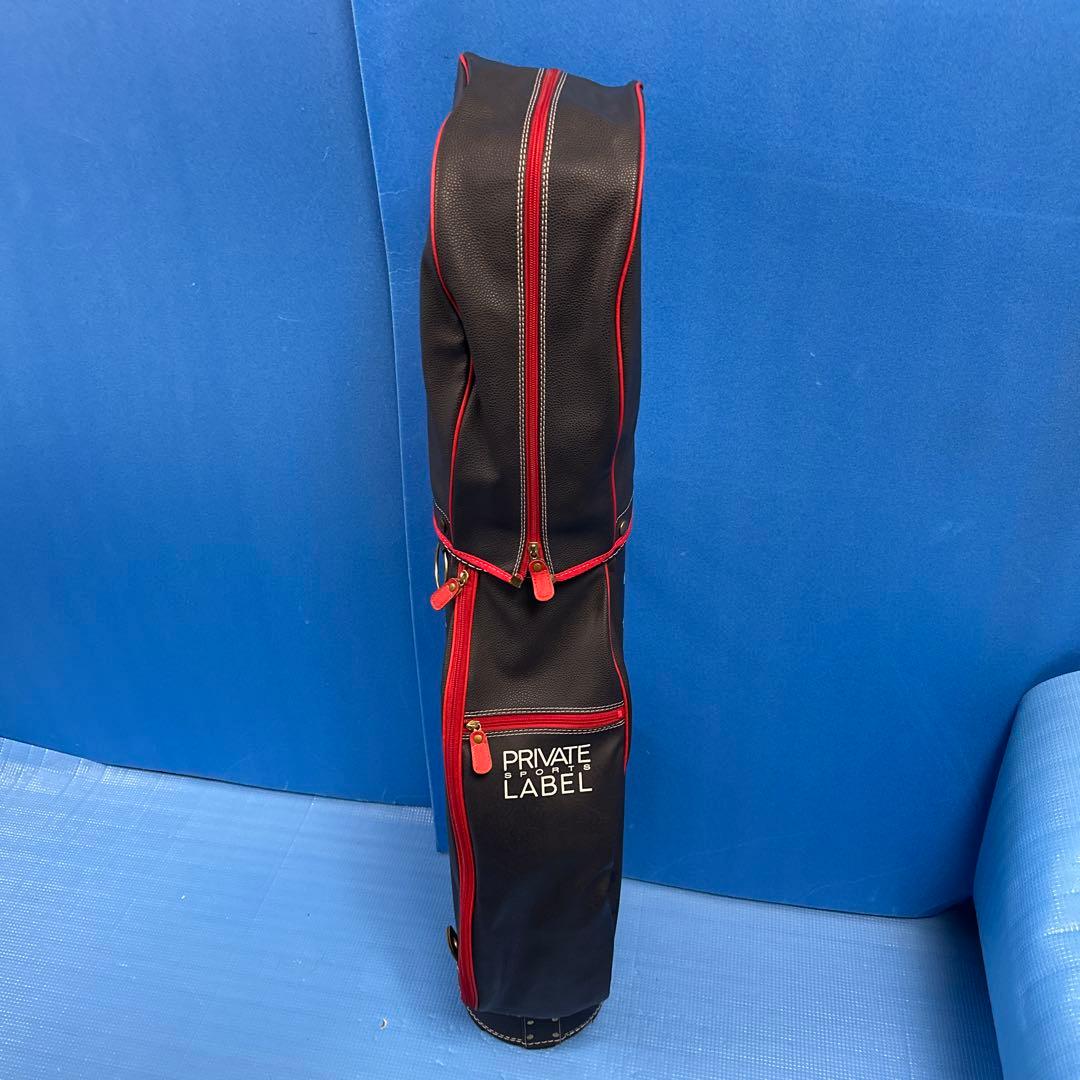 PRIVATE LABEL SPORTS キャディバッグ ネイビー/レッド