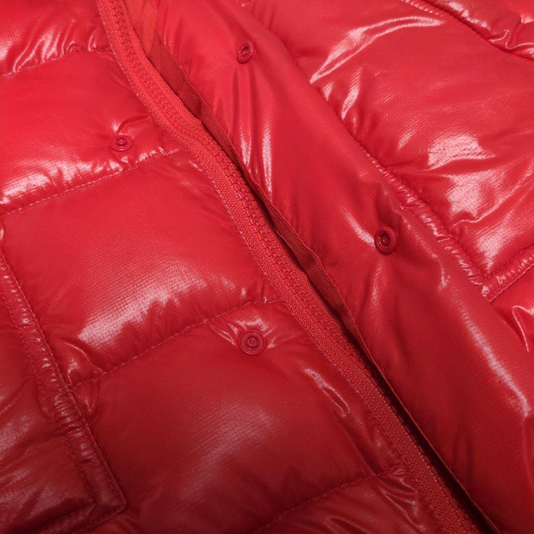 パーリーゲイツ 2way ダウンジャケット ベスト ゴルフ　ワッペン　レッド 赤