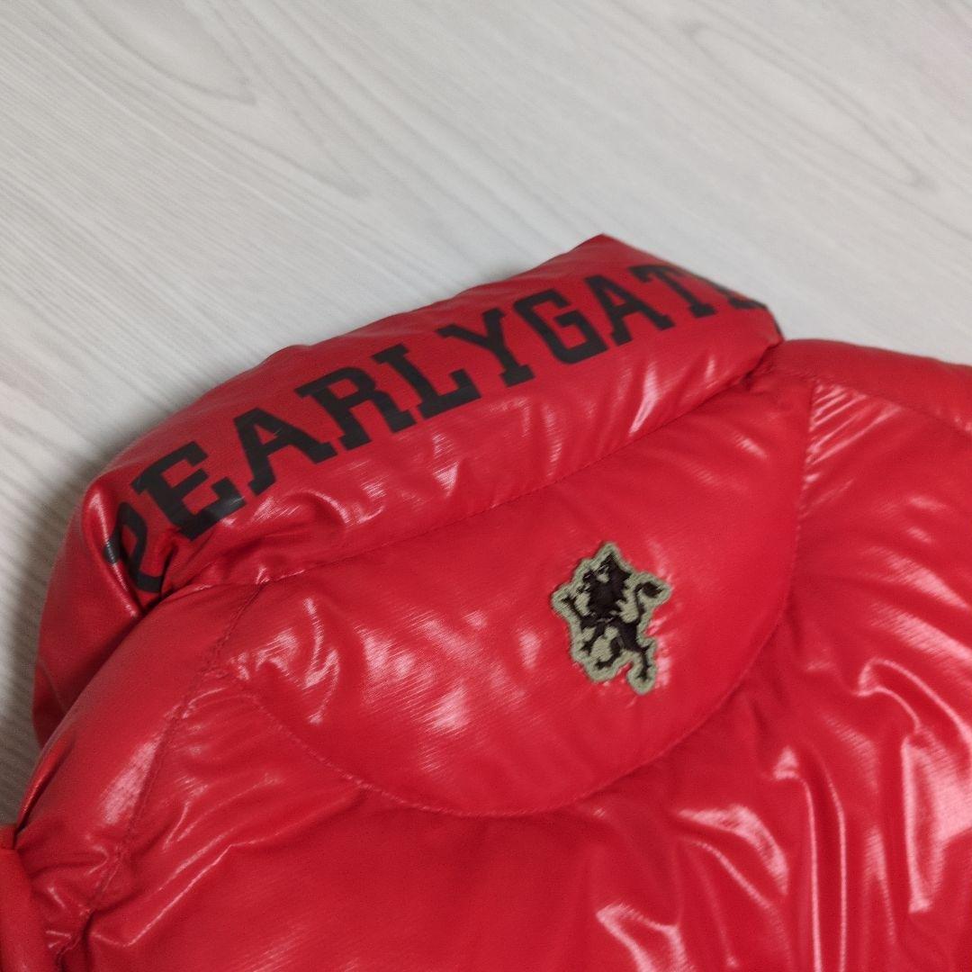パーリーゲイツ 2way ダウンジャケット ベスト ゴルフ　ワッペン　レッド 赤