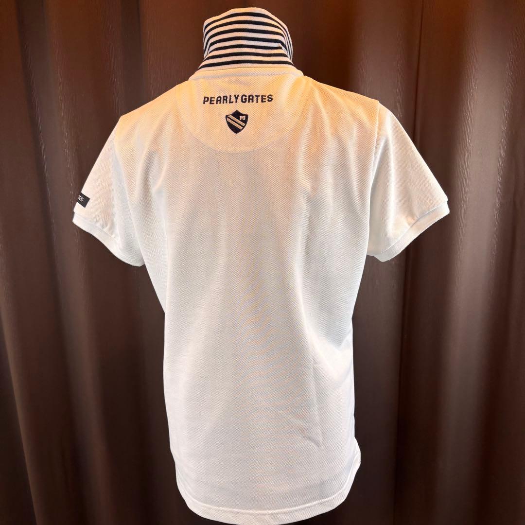 ★PEARY GATES★ L★白ポロシャツ★左右胸、左腕背中ロゴ有★美品★素敵