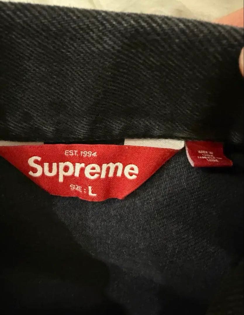 ジャケット・アウター Supreme Denim Trucker Jacket Black L