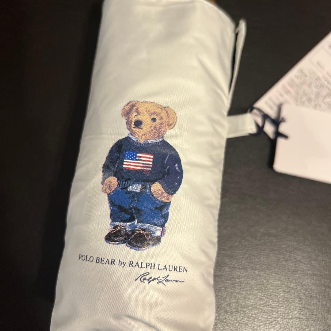 新品 ラルフローレン 日傘 傘 折りたたみ傘 ポロベア 遮光100% コンパクト