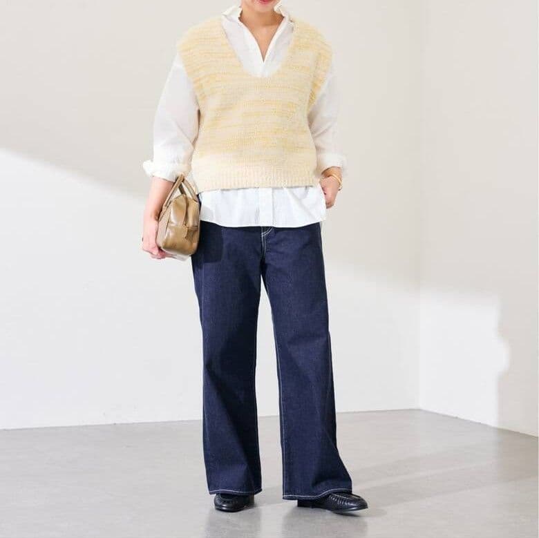 【3/17中のみこのお値段です。】フレームワーク メランジニットベスト