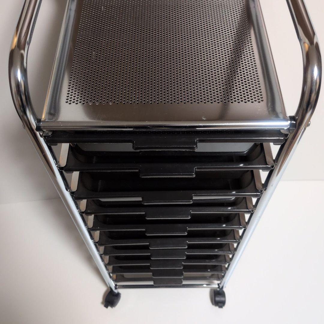 ステンレスラック 10段 デスクワゴン