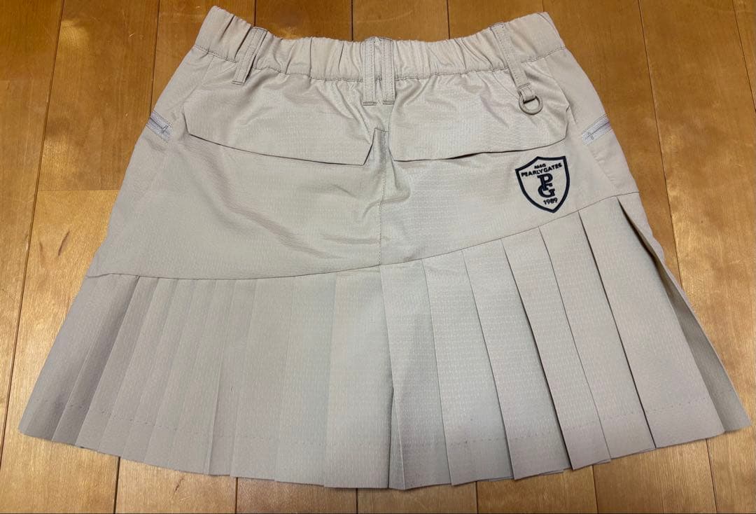 パーリーゲイツ 春 セットアップ 裏地付き ブルゾン スカート ベージュ