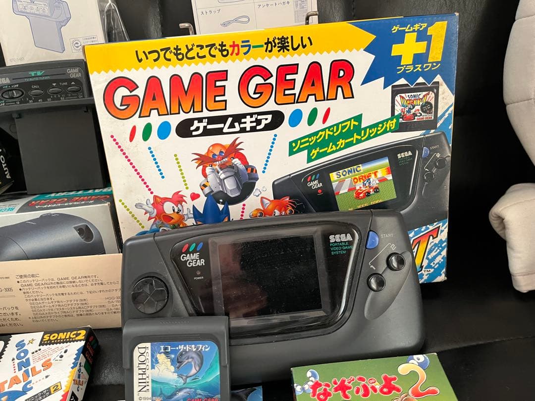 ゲームギア　本体、TVチューナー、バッテリーパック　ソフト