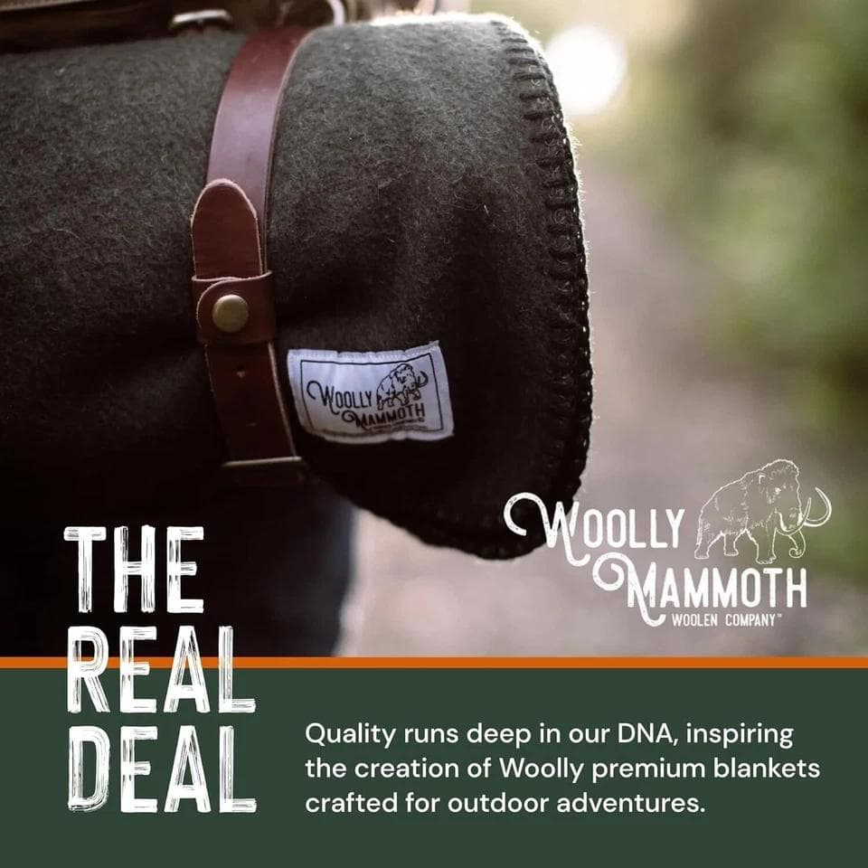 登山☆キャンプに☆Woolly Mammoth Wool Blanket