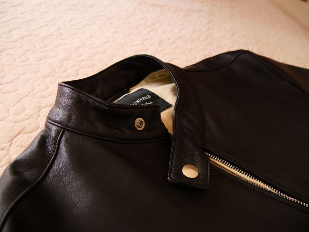 nanouniverse 羊革 ライダースジャケット 革ジャン ナノユ