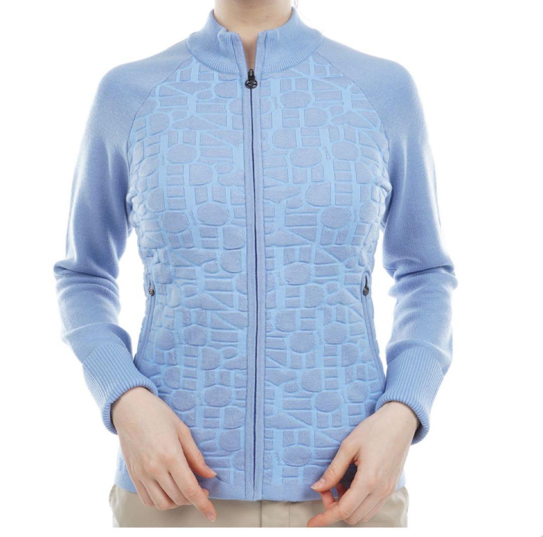 DESCENTE デサント フルジップ セーター M レディース 冬物 ニット