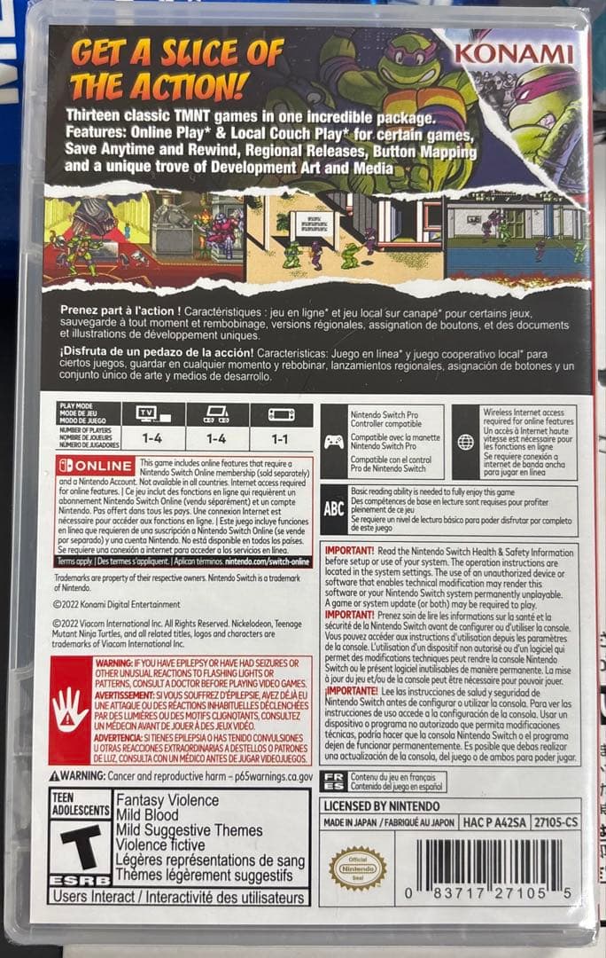 ニンジャタートルズ カワバンガコレクション ニンテンドー スイッチ Switch