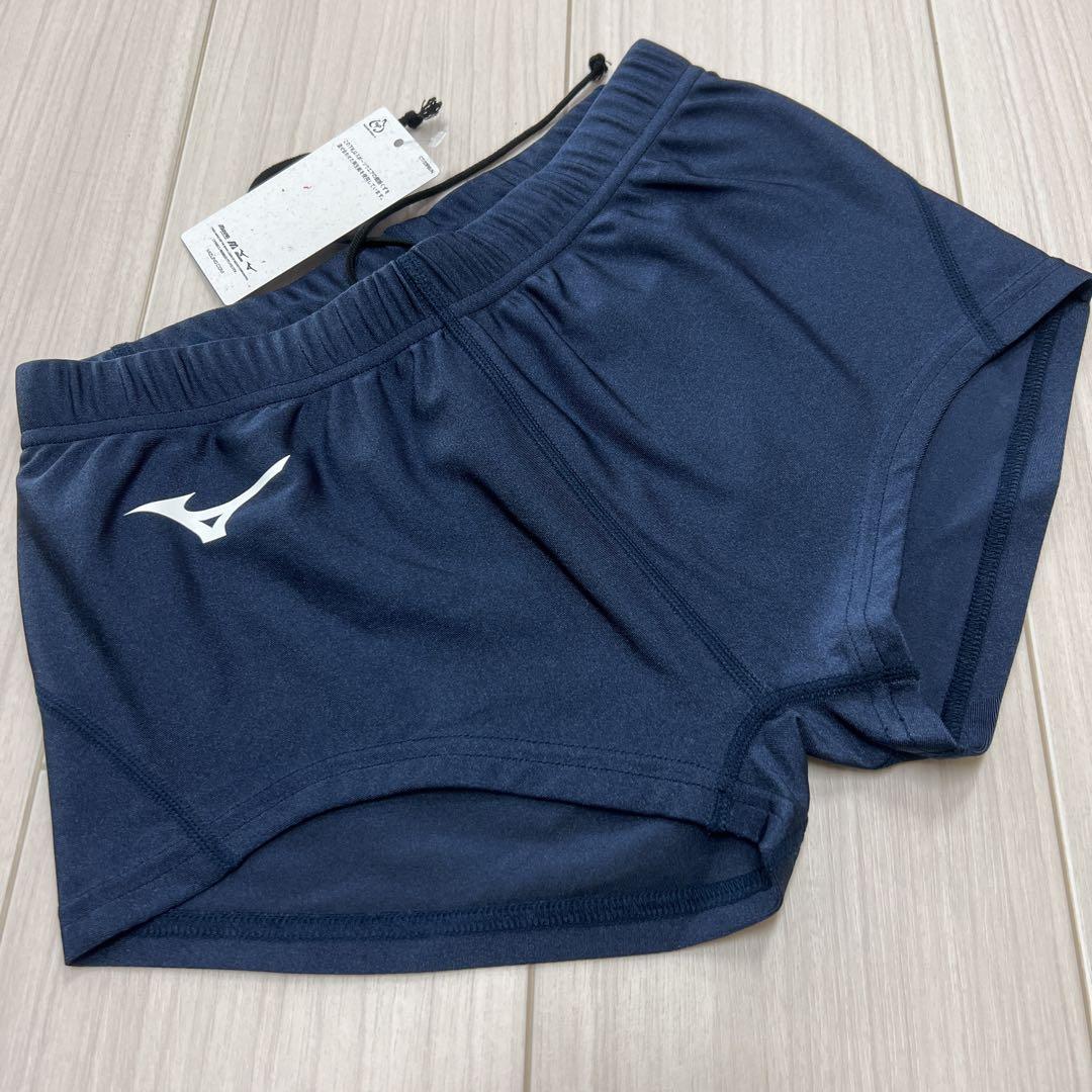 ミズノ　女子陸上ショーツ(スパッツ型)　ネイビー単色　XLサイズ　新品