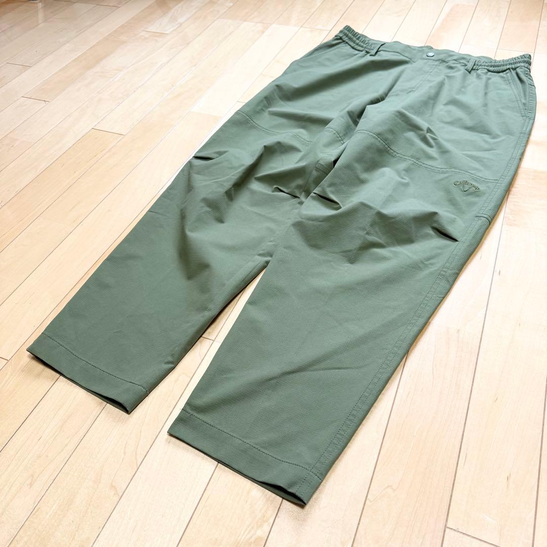 【極美品】キャロウェイ パンツ 8WAY ストレッチ オリーブ LL 撥水性