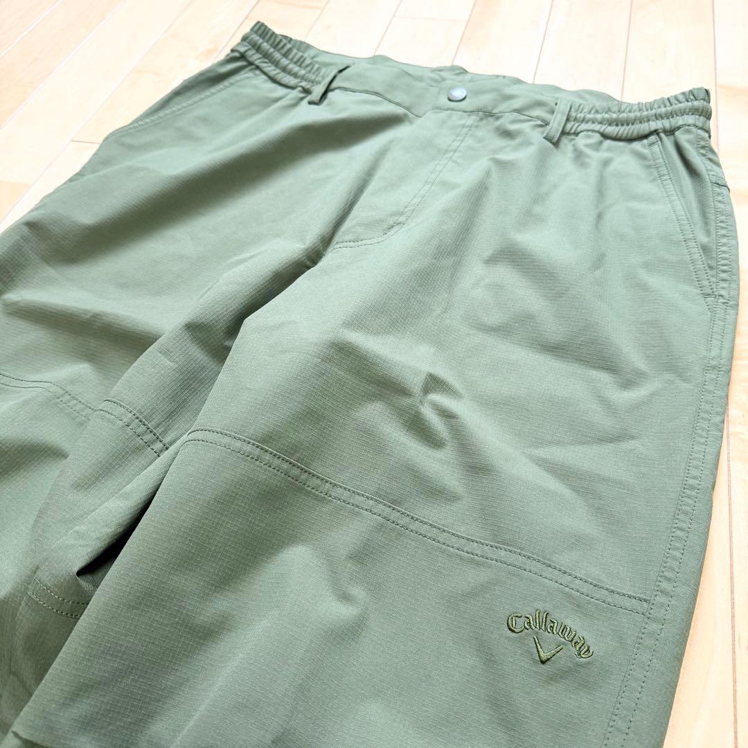 【極美品】キャロウェイ パンツ 8WAY ストレッチ オリーブ LL 撥水性