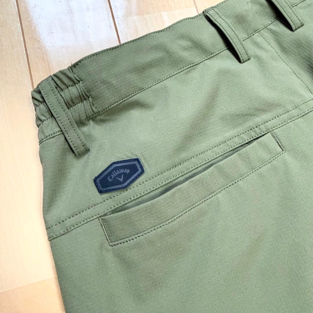 【極美品】キャロウェイ パンツ 8WAY ストレッチ オリーブ LL 撥水性