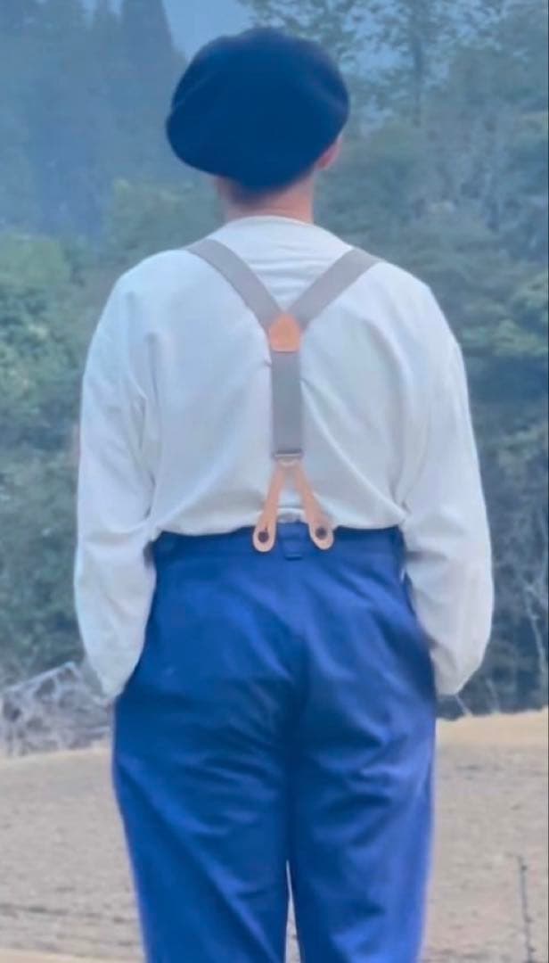 【ヴィンテージ 実物 】80s イギリス空軍 サスペンダー