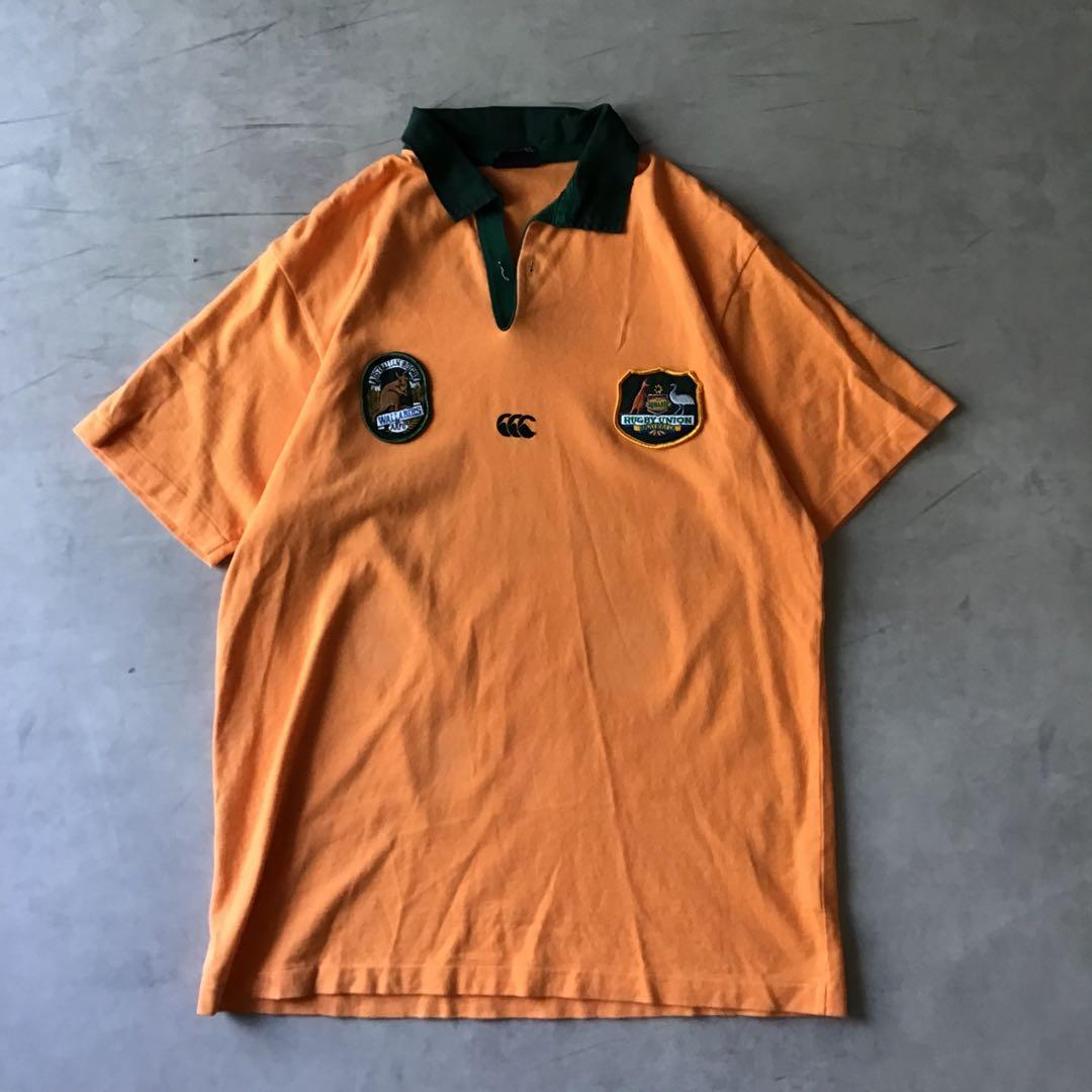 Canterbury カンタベリー　ラガーシャツ　オレンジ　ポロシャツ