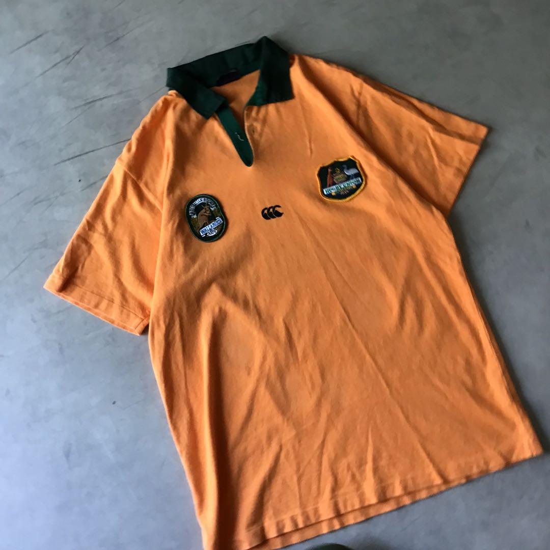 Canterbury カンタベリー　ラガーシャツ　オレンジ　ポロシャツ