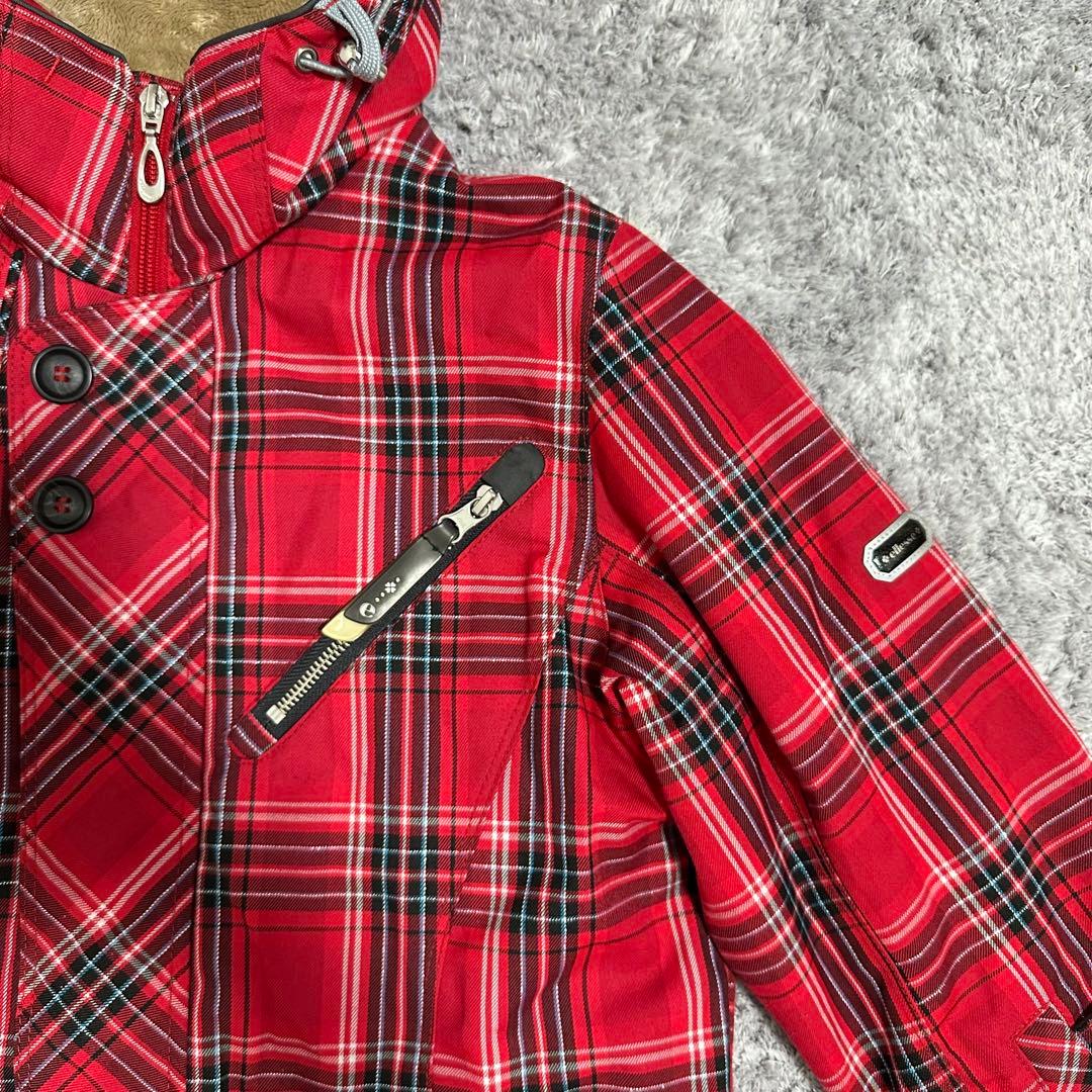【超人気◎】ellesse 　スキーウェア　上下セット　中綿　チェック柄　美品◎