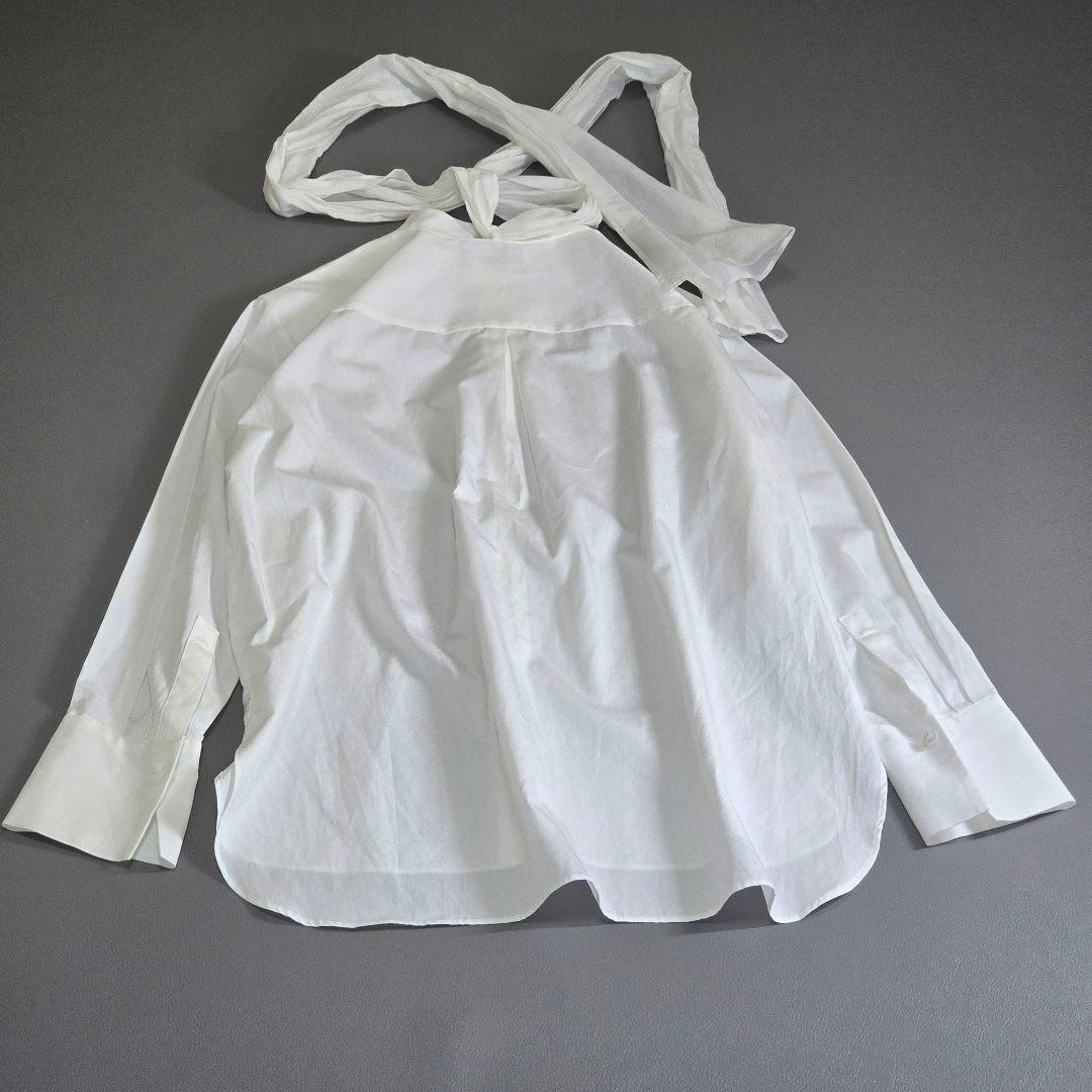 TOMORROWLAND　2024SS シフォンボウタイブラウス　ホワイト　36