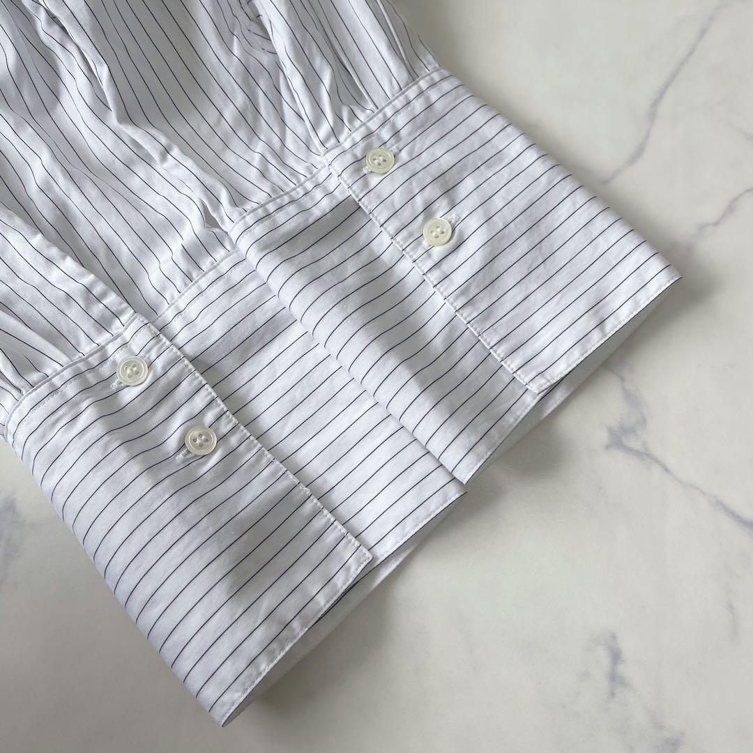 【美品】フレームワーク オーバーサイズ ストライプ シャツ ブラウス コットン