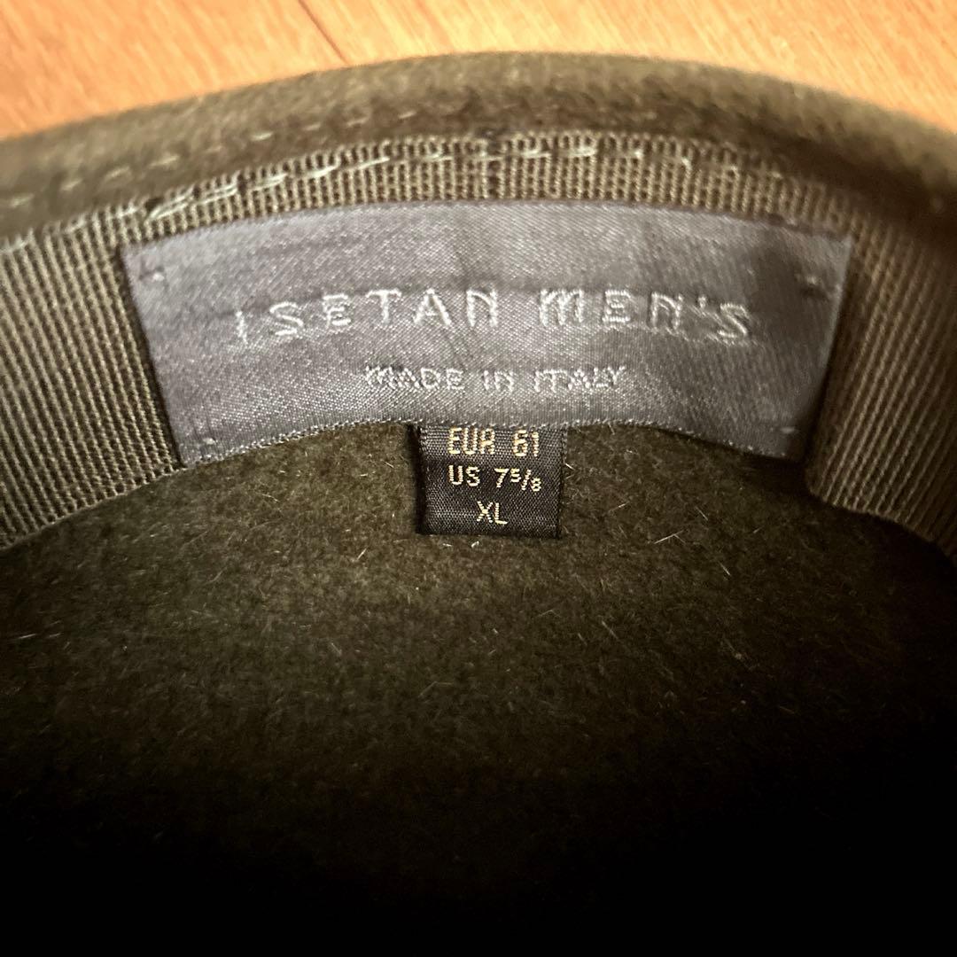 起毛ウールフェルト キャップ イタリア製 ISETAN MEN'S