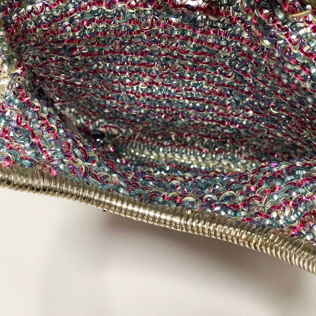 美品 アンテプリマ ワイヤーバッグ ラウンド リング ビジュー パーティー