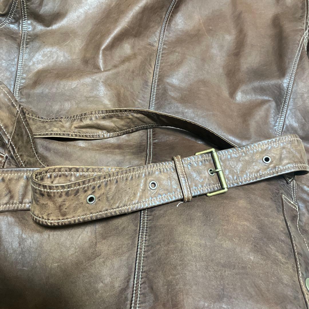90sビンテージ ラルフローレン レザーハンティングジャケット Mサイズ