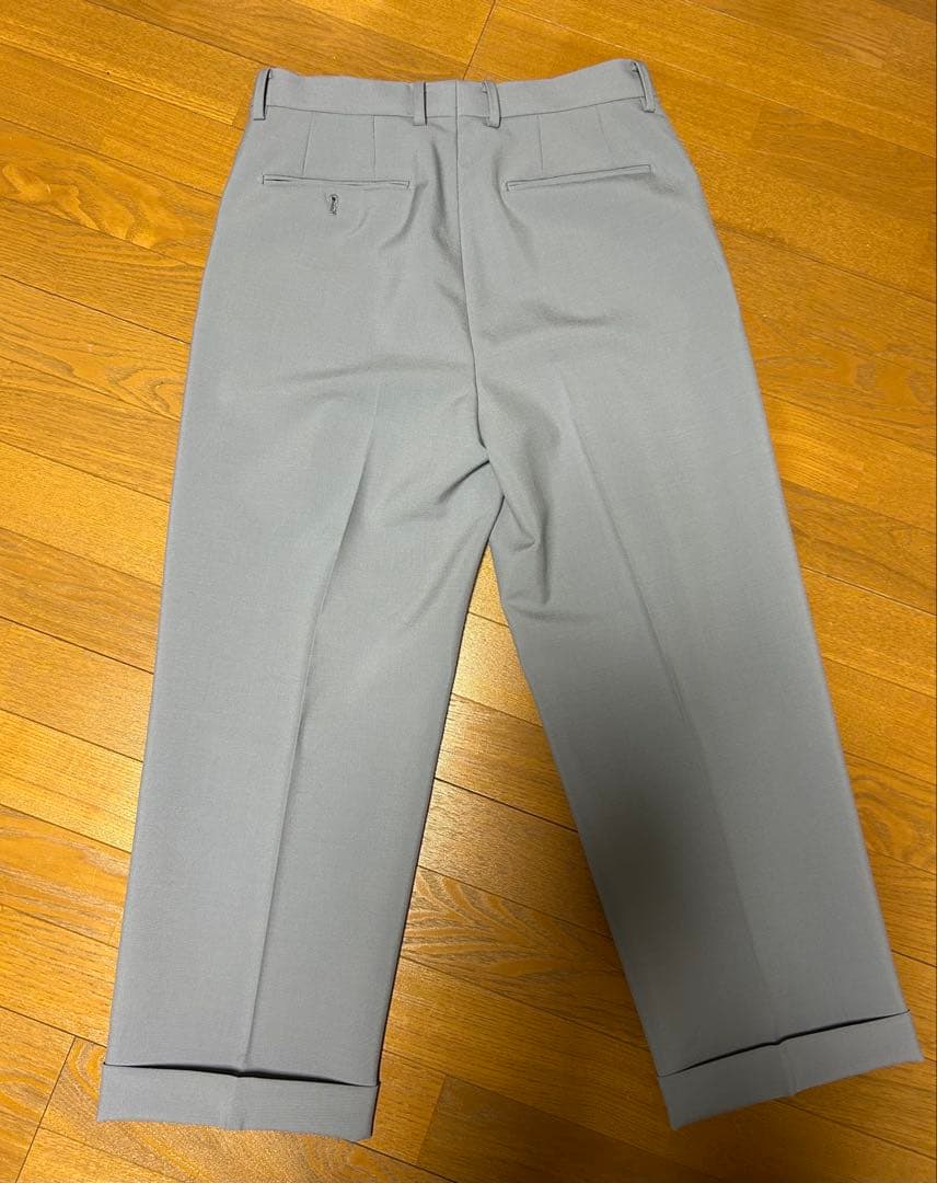 ワコマリア　薄いパープルグレー プリーツ入り スラックス　Ｍサイズ　新品未使用