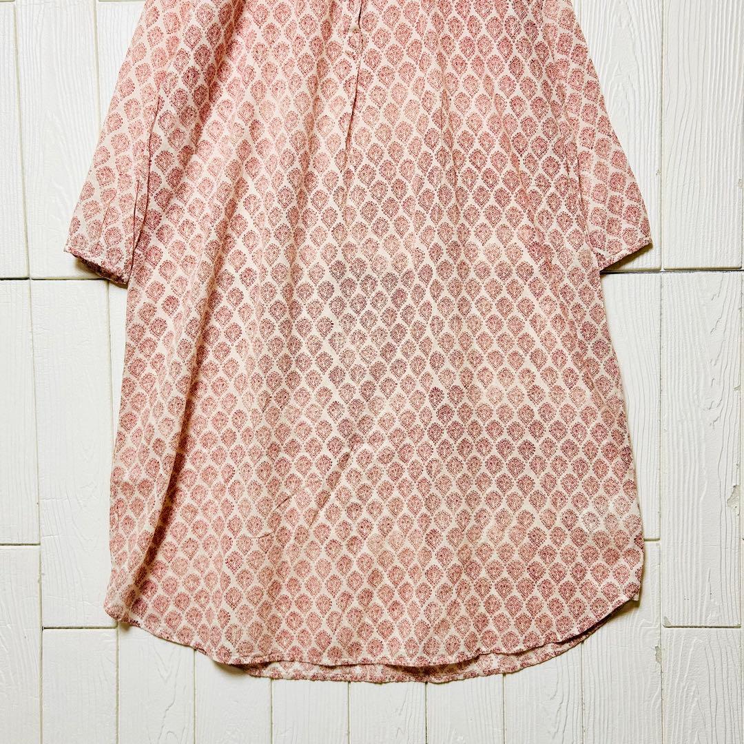 luxe別注 SCARLETTE ATELIERS ブロックプリントワンピース