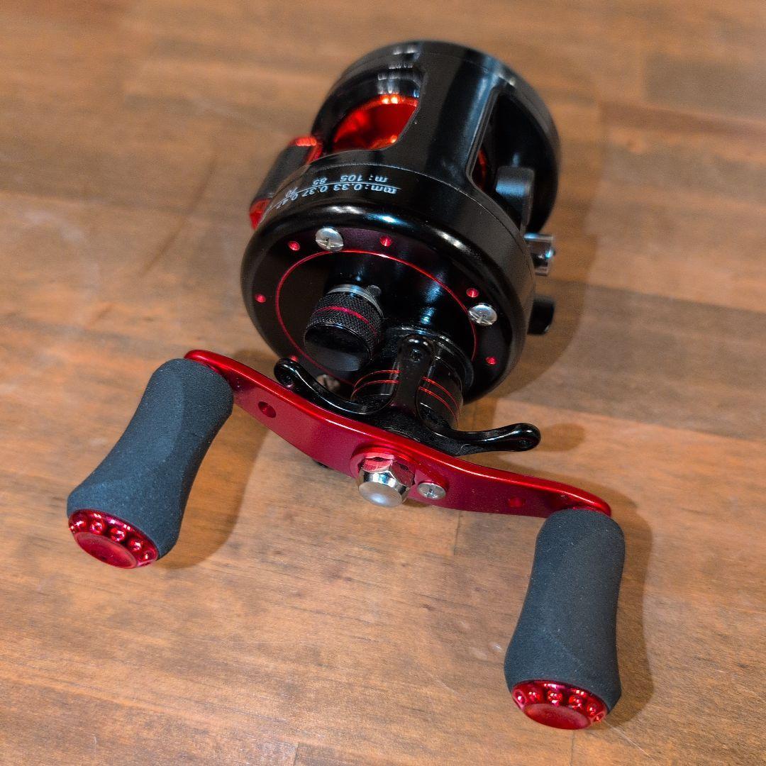 RX35　丸型　ベイトリール　マグネットブレーキ　5.2:1　ドラグ6キロ