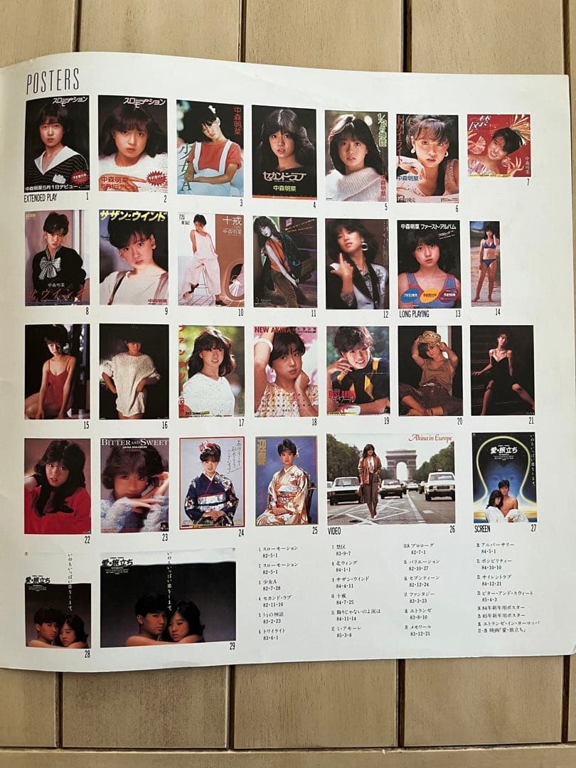 中森明菜 映像 写真展 AKINA VISUAL FAIR パンフレット 写真集