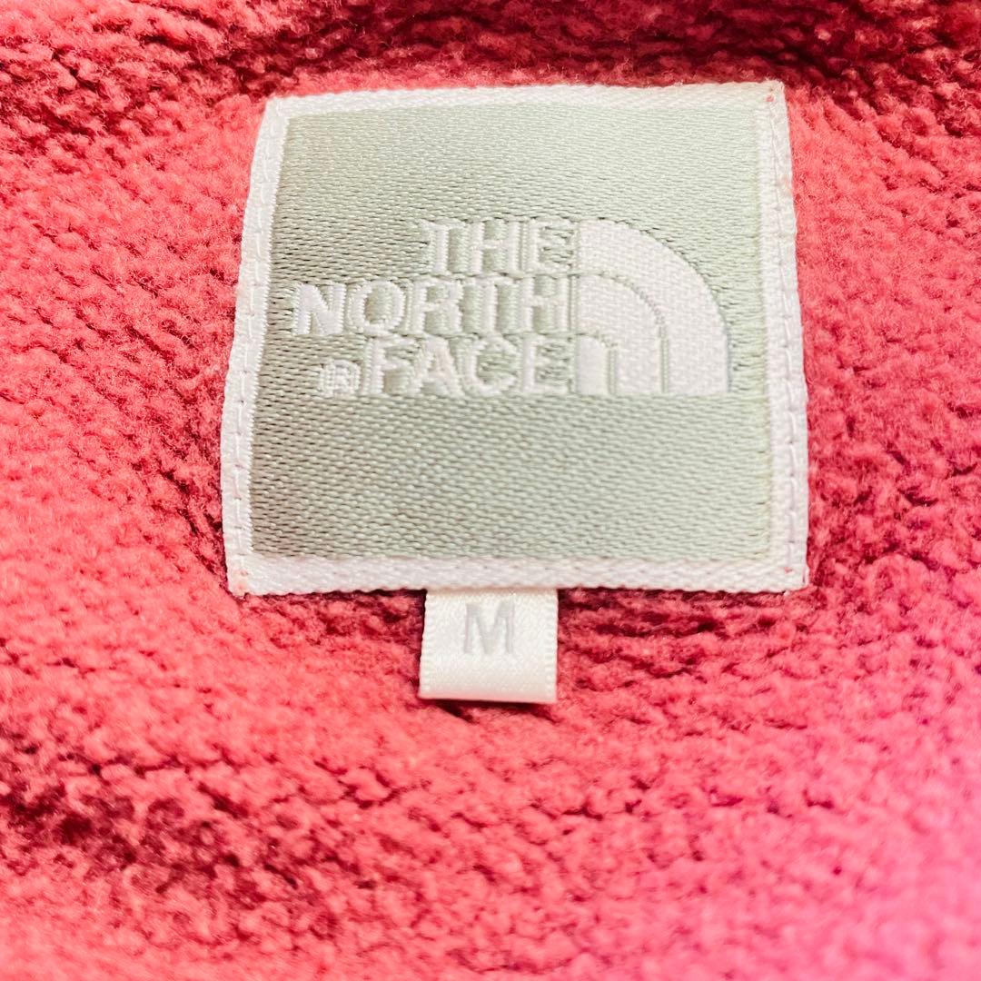 THE NORTH FACE ジップパーカー◎希少カラーデカロゴ ピンク×白色