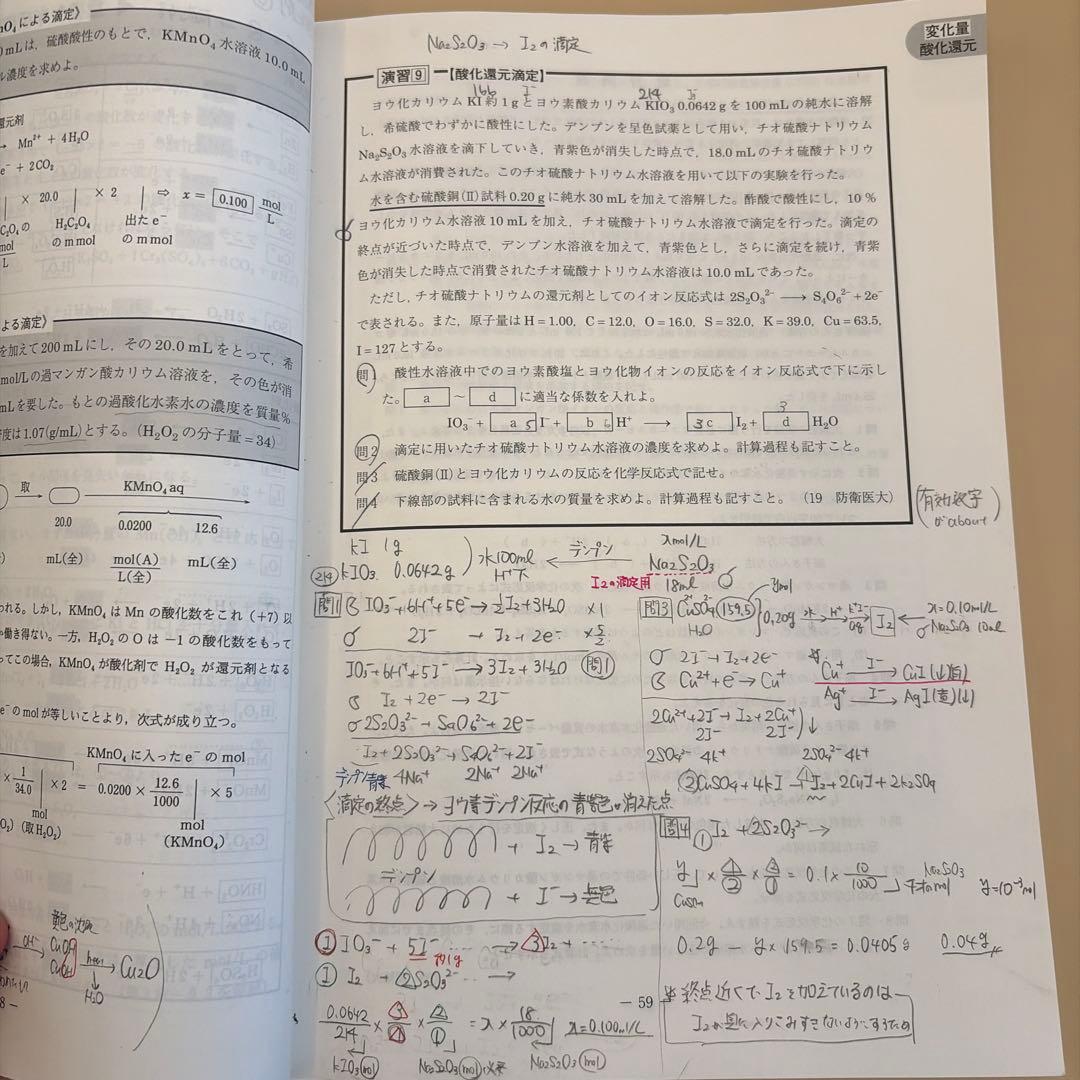 駿台 化学特講 I (計算問題) 2025 綺麗な板書付き