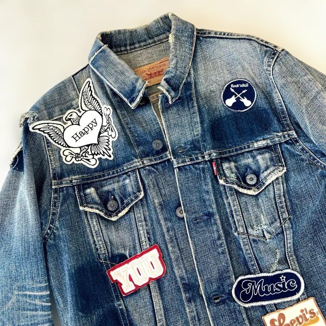 【c3フェット】Levi’sヴィンテージ加工オリジナルデニムジャケット