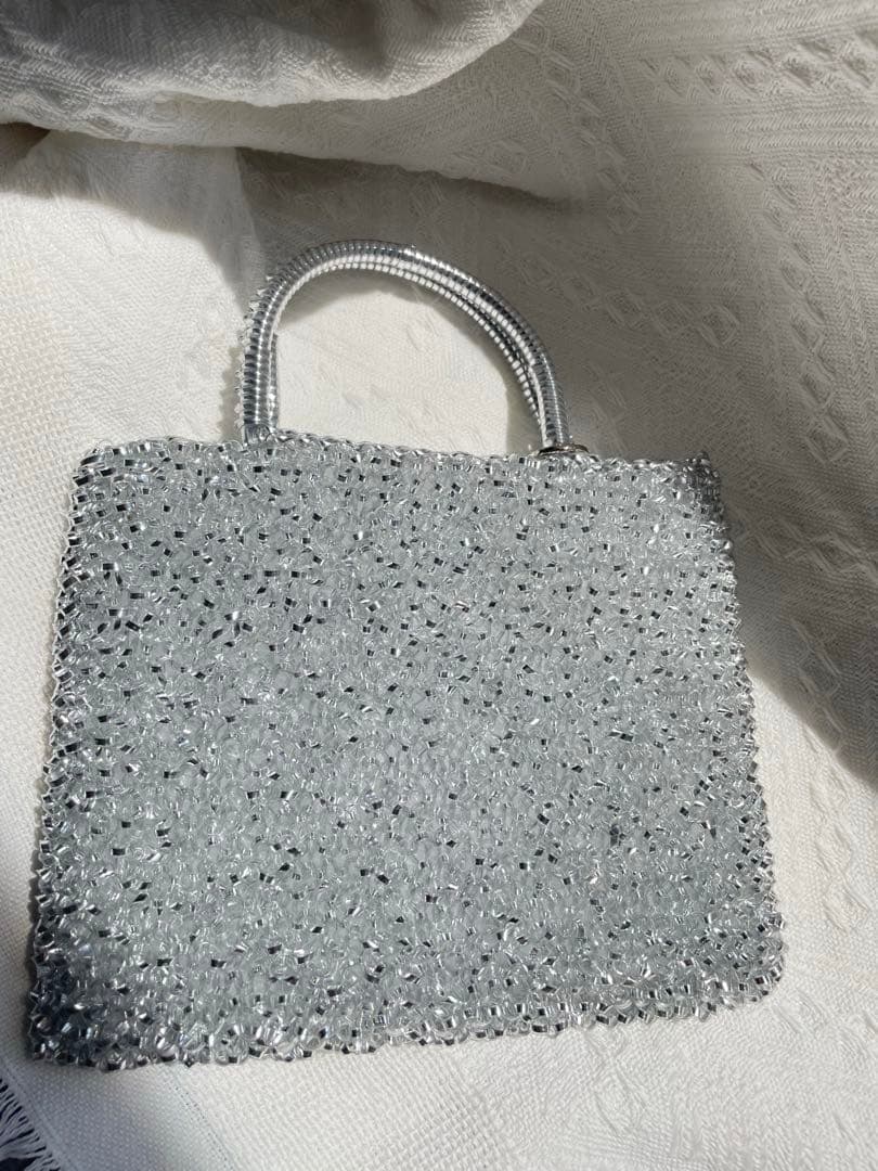 シルバーワイヤーバッグ ショルダー 新品未使用 シルバー ミニアトゥーラ風