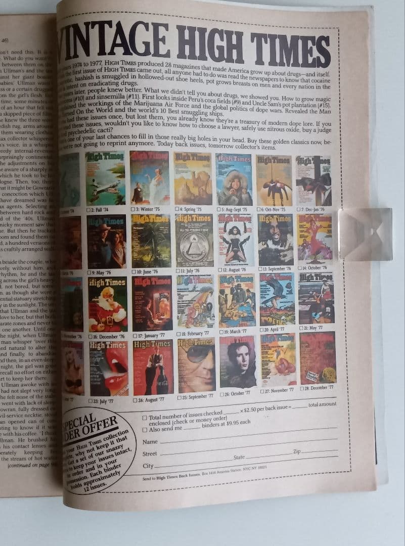 80s/VINTAGE/HIGH−TIME/FEBRUARY/1981/洋雑誌。