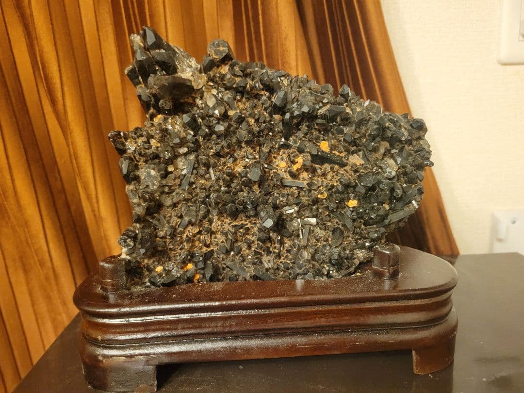 【高品質】チベット産　モリオン　クラスター　黒水晶