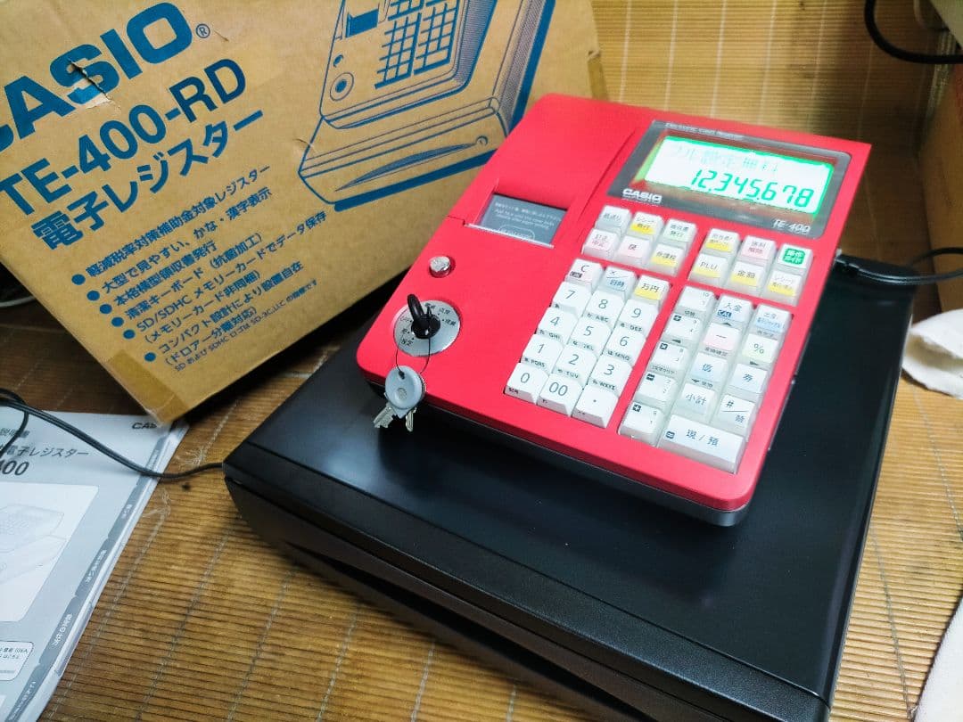 カシオレジスター　TE-400　フル設定無料　PC連携売上管理　901779