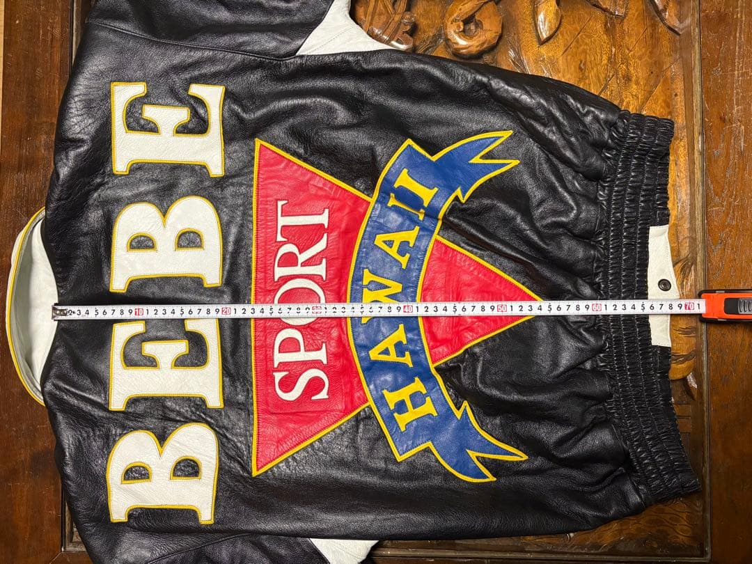 BEBE SPORT 80s MONTANA TOONS レザージャケット　羊革
