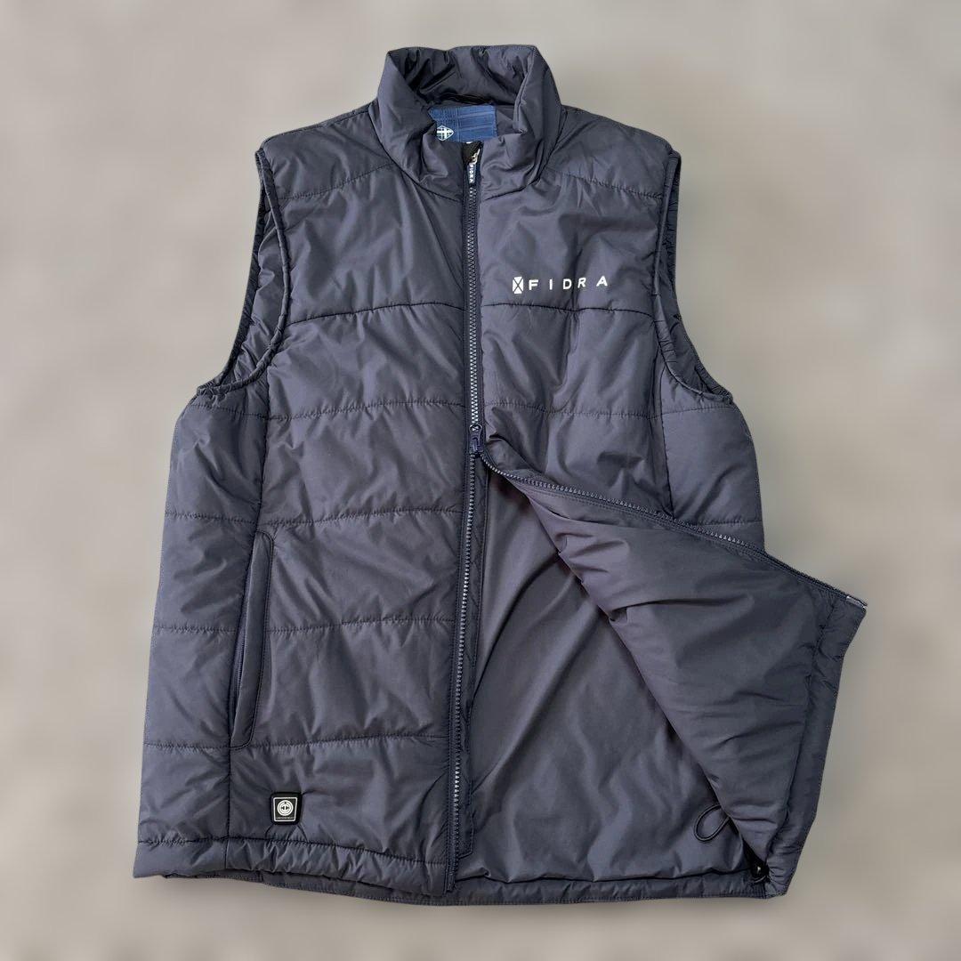 FIDRA ネイビー ゴルフ エックス　ヒートベスト　ヒーター　バッテリー付き