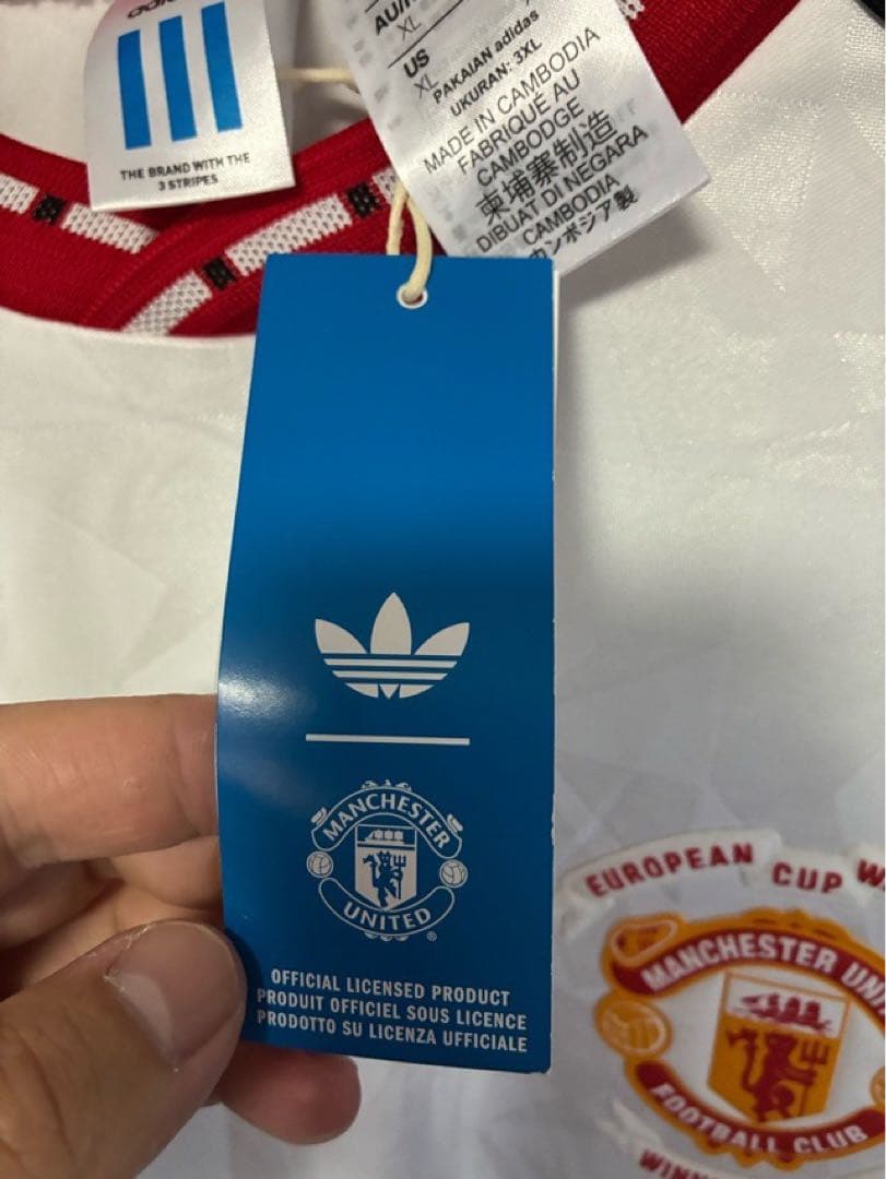 マンチェスターユナイテッド 91 アウェイ 長袖 新品 adidas 4XL