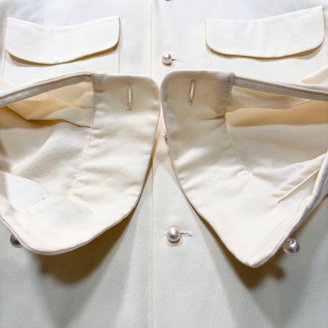 ✨美品✨マディソンブルー　ブランドロゴ　パールボタンシャツワンピース　羽織り