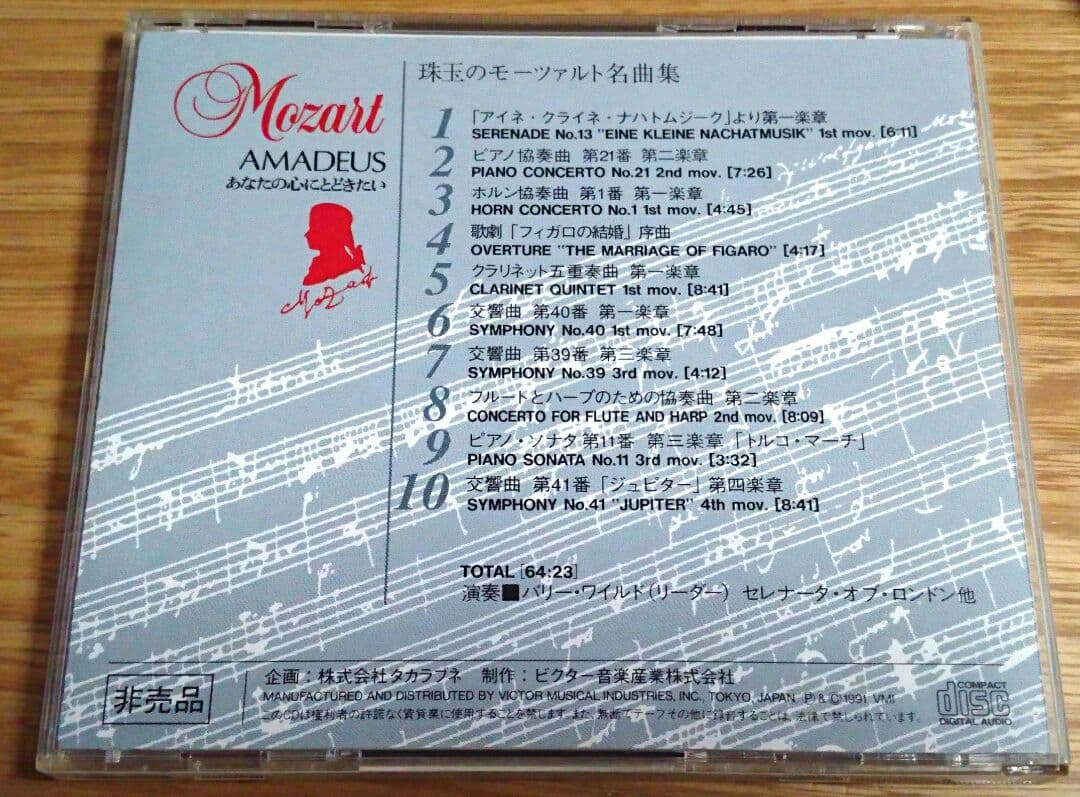珠玉のモーツァルト名曲集[非売品CD]