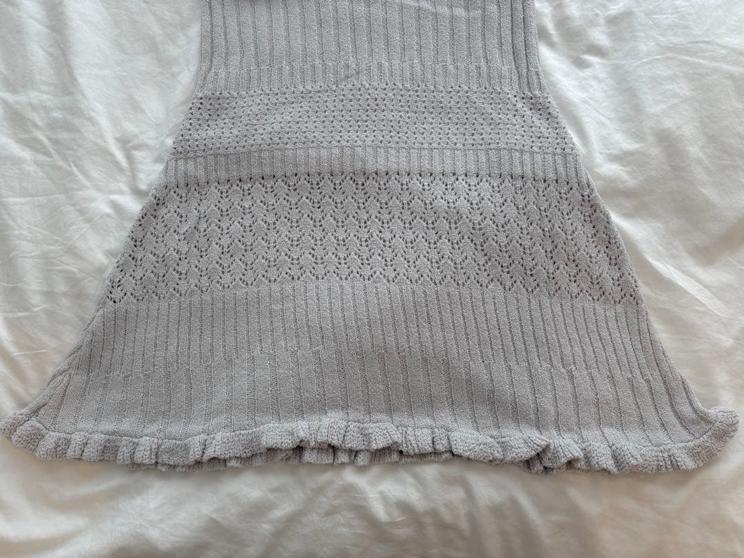 【ANDMARY】Layered crochet dress (LVD, F)