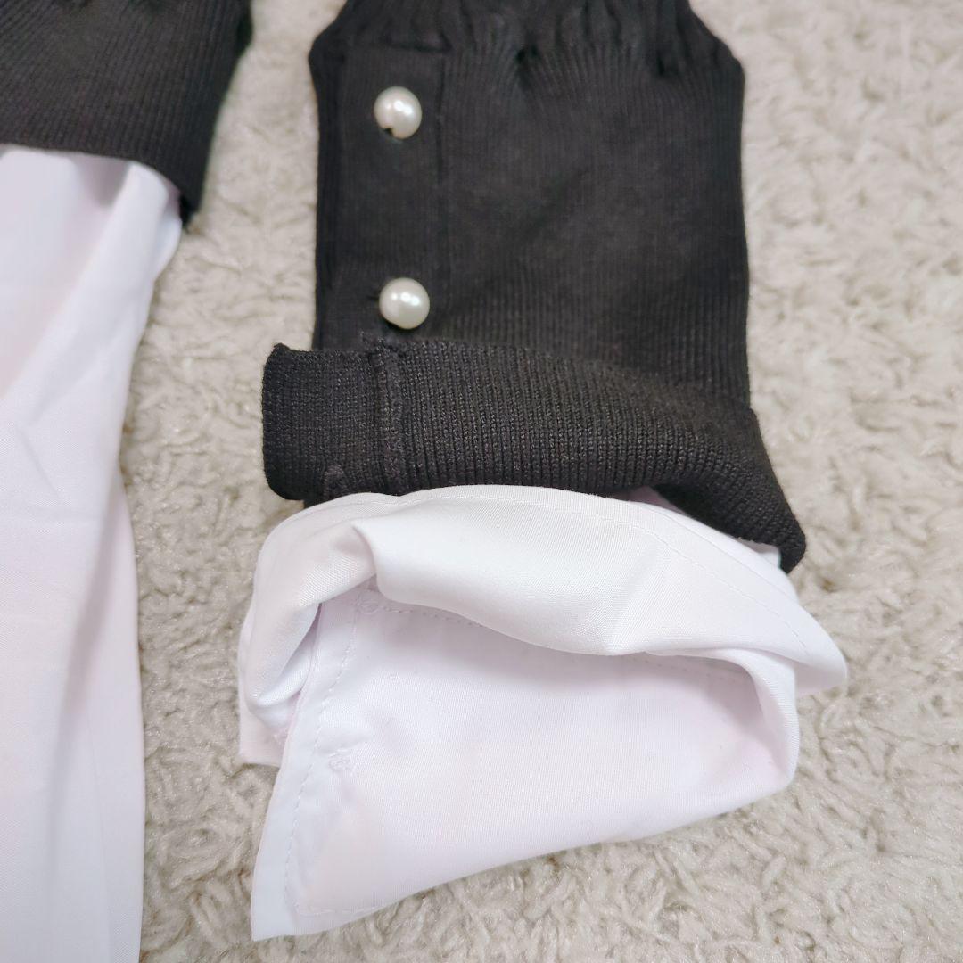 【タグ付】バックパール大人フレンチドッキングワンピース　ロング　Aライン　完売品