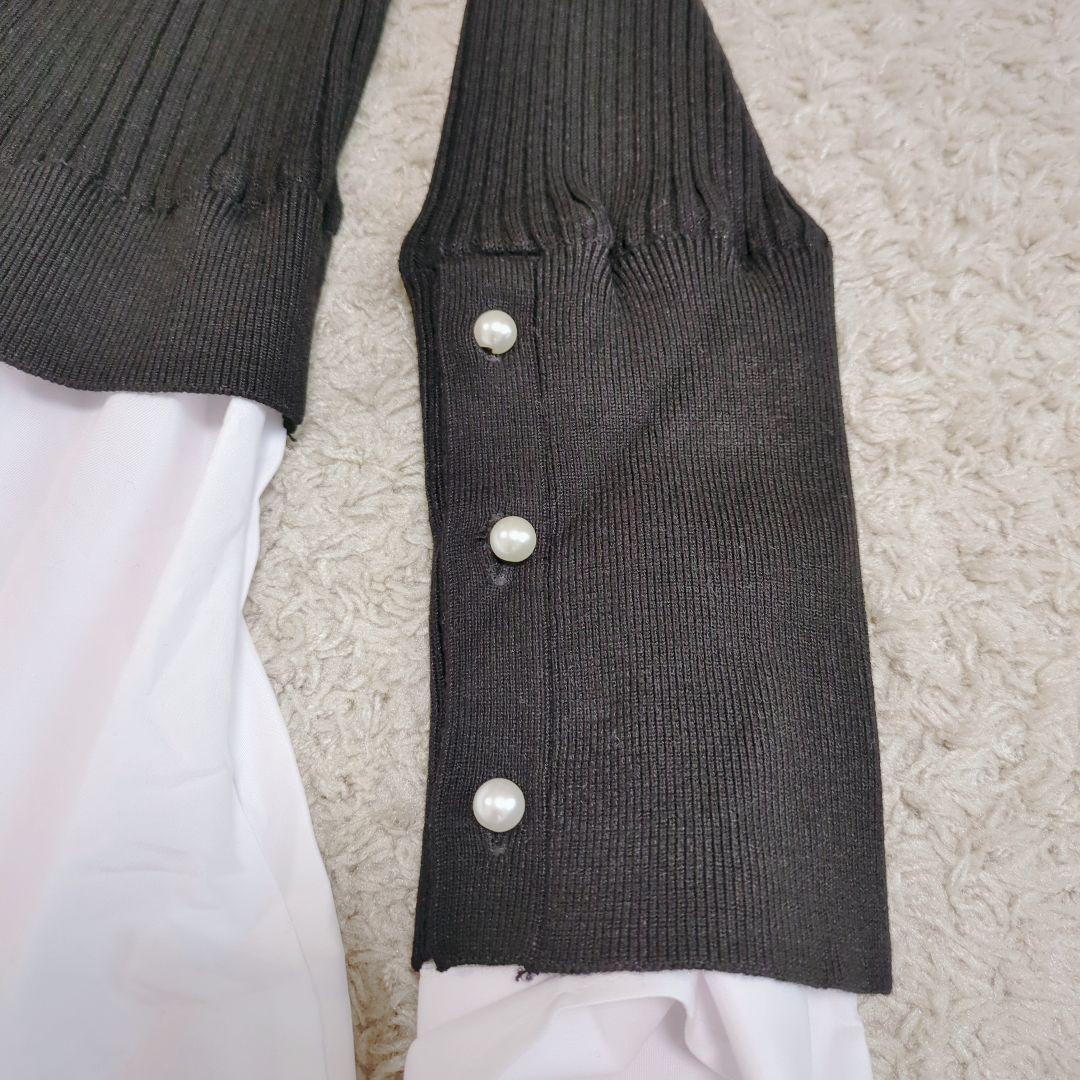 【タグ付】バックパール大人フレンチドッキングワンピース　ロング　Aライン　完売品